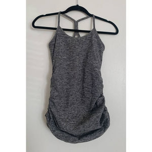 Heathered Grey Beyond the Bump Maternity Racerback Tank S